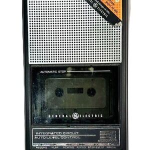 Vintage GE General Electric 3-5015B Cassette Tape Player/Recorder Works Great